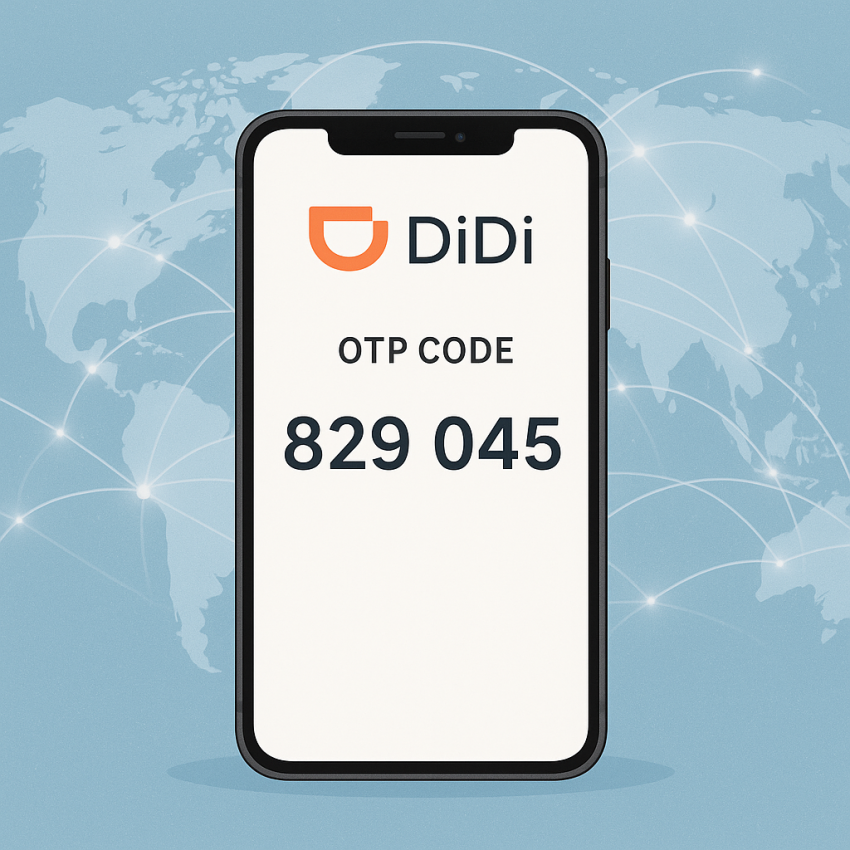 DiDi OTP number verification on mobile for DiDi with SMSPVA