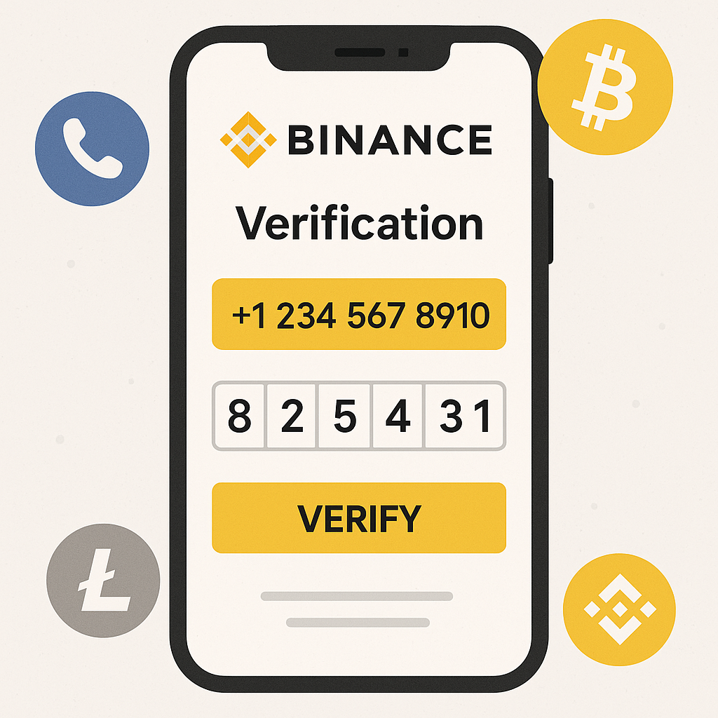 Virtual Numbers for Binance and Crypto Exchanges