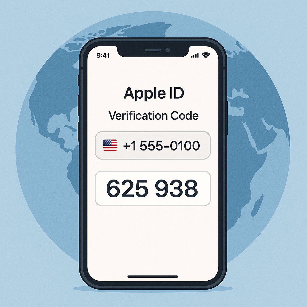 获取用于Apple ID 验证的虚拟电话号码