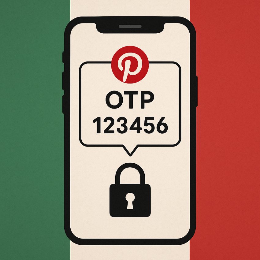 onlinesim alternative: Pinterest verification in Italy — phone receiving Pinterest OTP in Italy