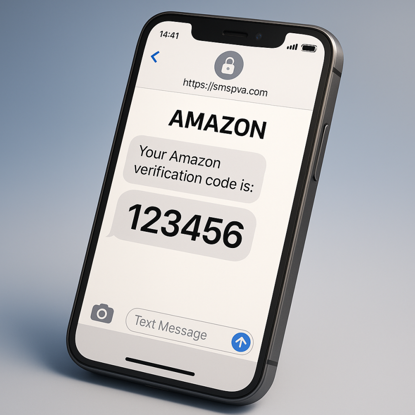 Illustration of Amazon https smspva com service amazon concept