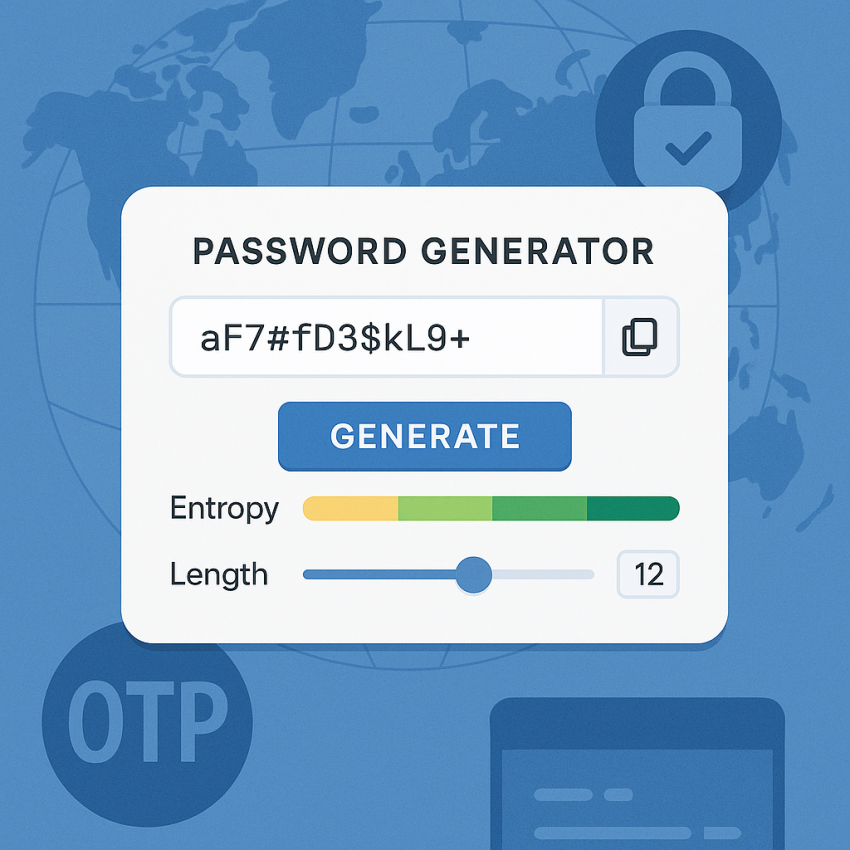 How to generate passwords that pass security checks - password generation checklist illustration