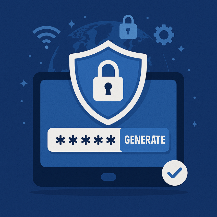 How to generate a strong password quickly illustration