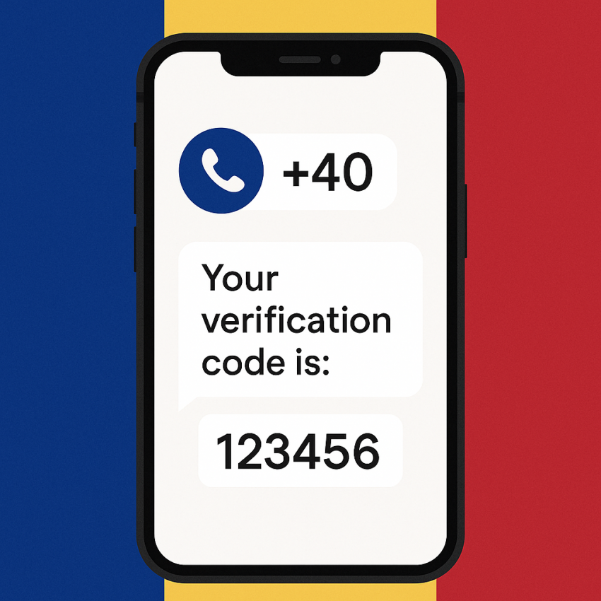 How to verify accounts in Romania using a free phone number - Romanian OTP verification on mobile
