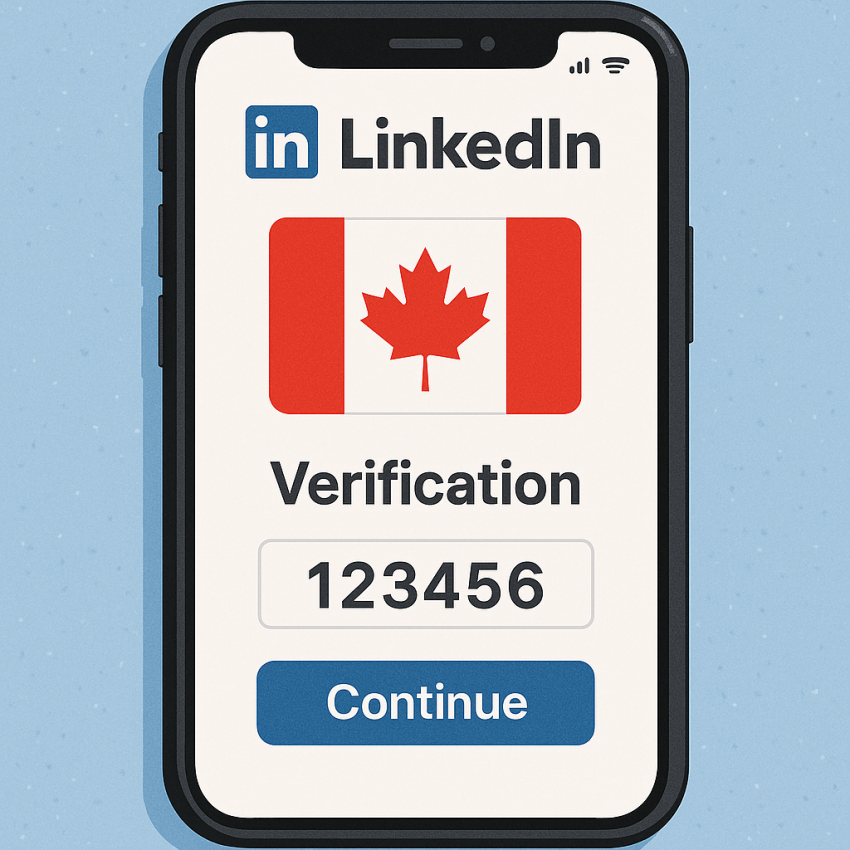 Rent Canadian numbers for LinkedIn and business accounts – Canada