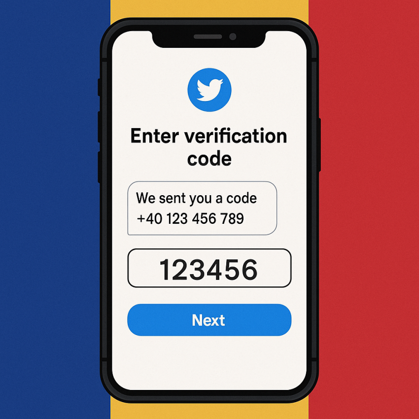 Romania Twitter verification with SMS numbers using SMSPVA