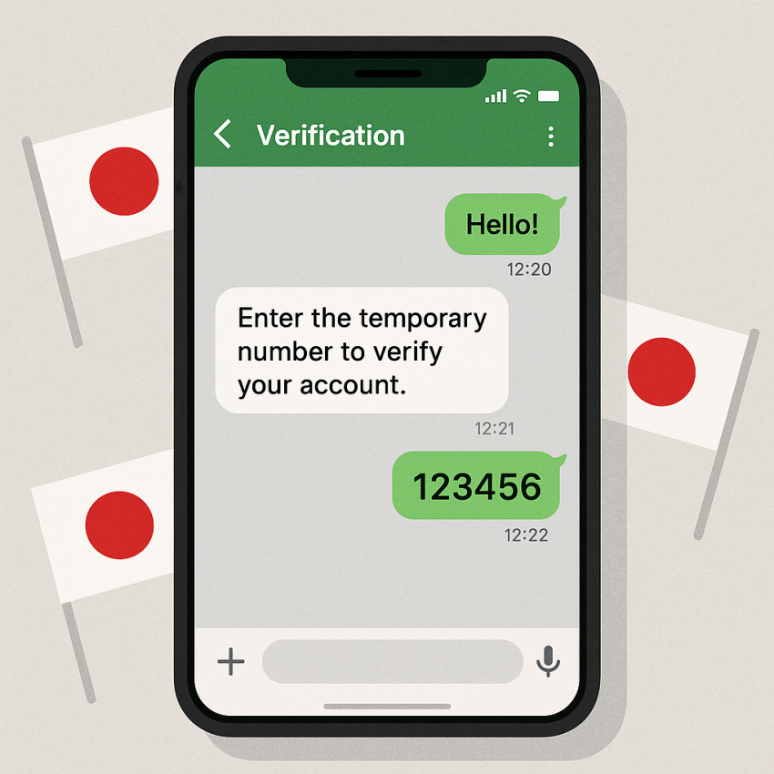 Top Japanese apps that accept temporary numbers for OTP verification in Japan