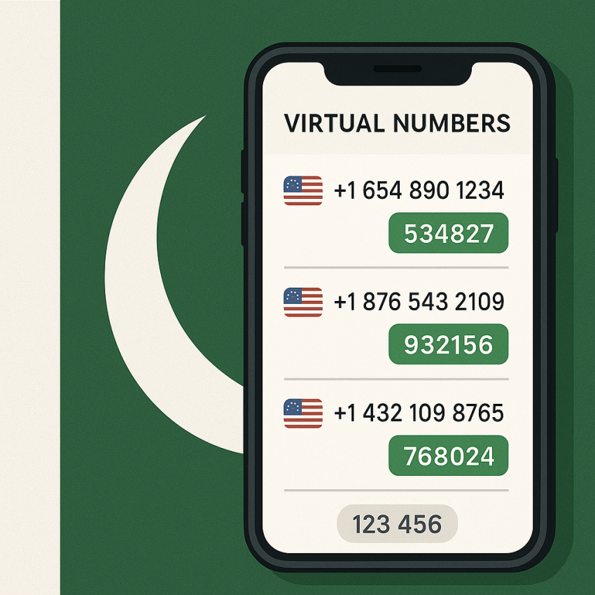Better virtual number services for OTP verification in Pakistan