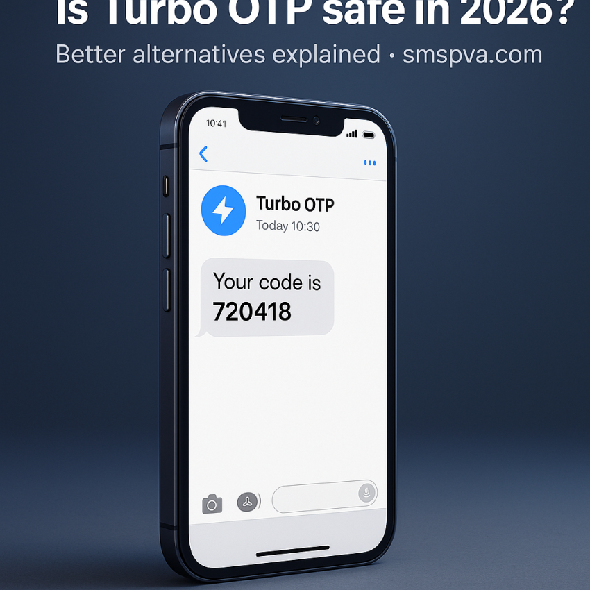 Illustration of Is Turbo OTP safe in 2026 Better alternatives explained https smspva com concept
