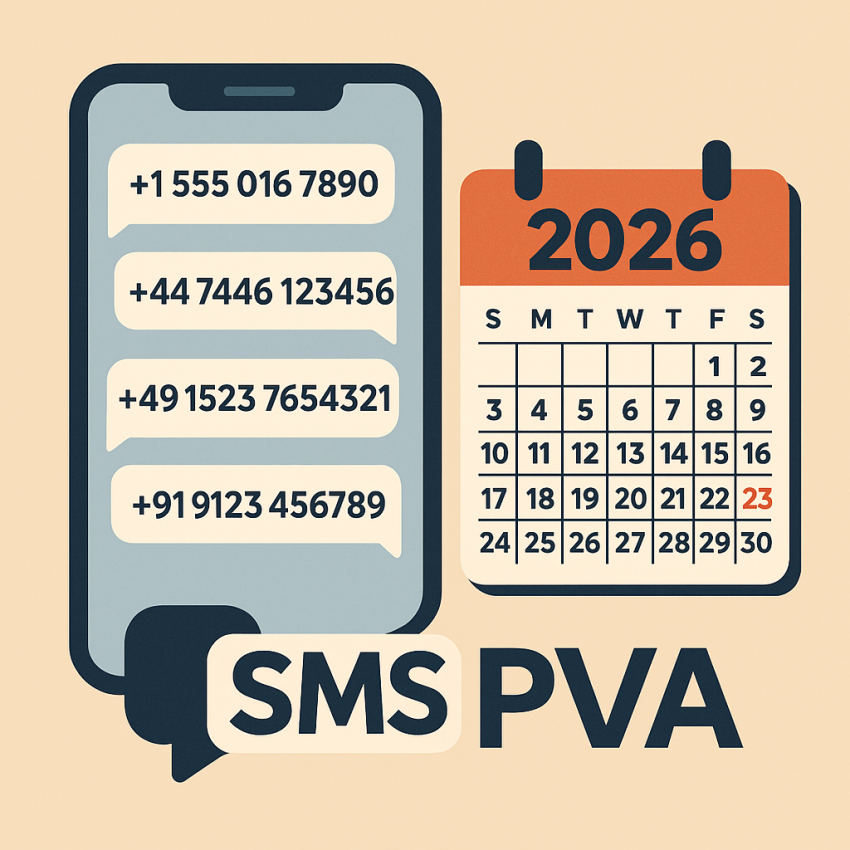 Top use cases for virtual phone numbers in 2026 – illustration showing virtual numbers and verification