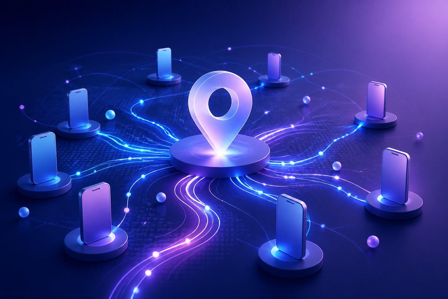 Abstract global network connecting phone numbers
